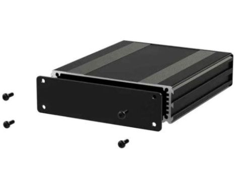 Obudowa urządzeń elektronicznych, Aluminium, Czarny, 80 x 108.5 x 30mm, RS PRO