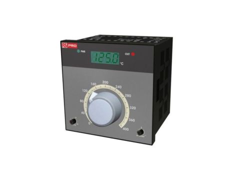 Regulator temperatury PID panelowy 2-wyjściowy, Uz 230 V AC, 0→ 400 C, 0→ 50 C., 96 x 96mm