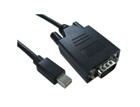 Kabel DisplayPort 2m Męskie Mini DisplayPort to Męski kabel VGA Czarny
