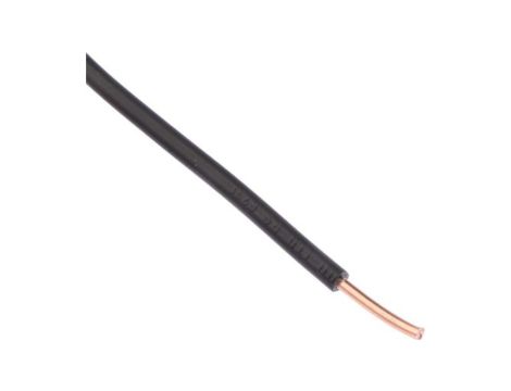 Jednożyłowy kabel sterowniczy CSA 2,5 mm, Maks. +70C 600 V Czarny, RS PRO