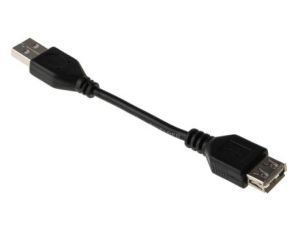 Kabel USB, dł. 120mm, kolor: Czarny