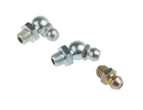 Zestaw smarowniczki, w zestawie: H1 proste 1/4 cala UNF (x50) H2-45 1/4 cala UNF (x50) H3-90 1/4 cala UNF (x50)