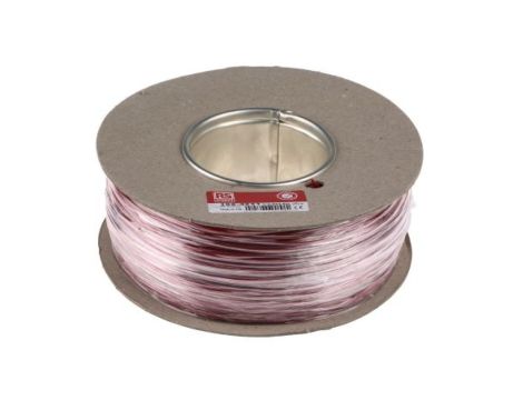 Przewód jednożyłowy linkowy, 0,2 mm, 7/0,2 mm, 24 AWG, PVC, 1 kV AC, Czerwony, dł. 500m, RS PRO