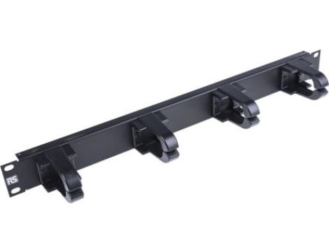 Organizator kabli, Panel do zarządzania kablami, do użytku z: Szafa rack 19 cali, l. pierścieni: 4