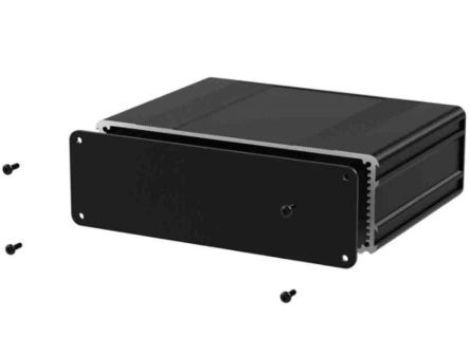 Obudowa urządzeń elektronicznych, Aluminium, Czarny, 80 x 169.8 x 53.8mm, RS PRO