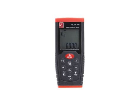 Miernik laserowy, RSLDM-80H, 0,05→ 80m, Klasa wyzwalania Class 2, 1,5 mm, LCD, 635nm