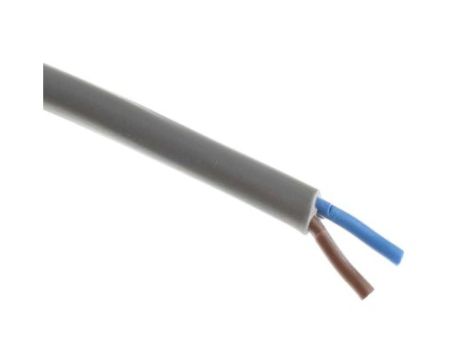 Sieciowy kabel zasilający 2 Core Polichlorek winylu PVC Sheath Szary 7.2mm od , 500 V