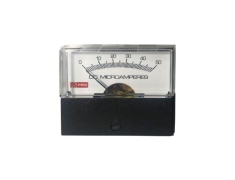 Amperomierz analogowy panelowy 50 (Input)A DC 0C do +60C RS PRO
