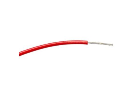 Przewód jednożyłowy linkowy, 0,5 mm, 16/0,2 mm, 20 AWG, PVC, 1 kV AC, Czerwony, dł. 100m, RS PRO