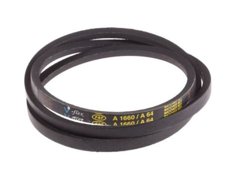 Pas napędowy, profil A, materiał: PET, guma, 13mm x 8mm x 1.62m, RS PRO