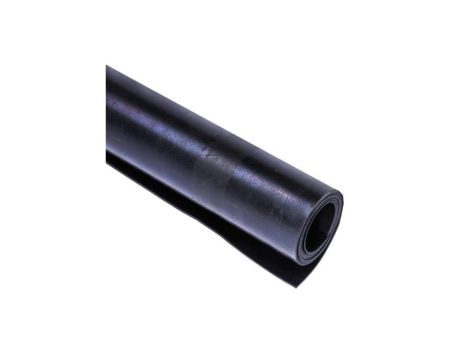 Arkusz gumy, Czarny, 1.4g/cm, 1m x 600mm x 1.5mm, RS PRO