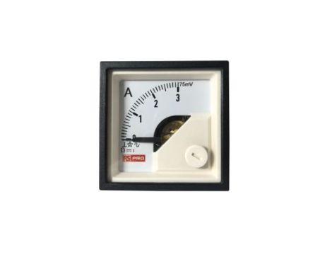 Amperomierz analogowy panelowy DC -10C do +65C RS PRO