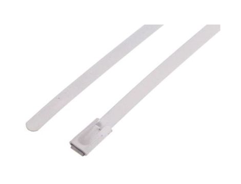 Opaska kablowa 360mm 4.6 mm Stal nierdzewna z powłoką poliestrową 100 sztuk RS PRO