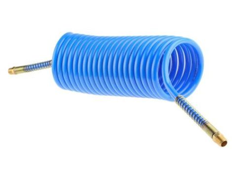 Przewód pneumatyczny spiralny 3.6m Niebieski, Nylonowe, R 1/4 RS PRO