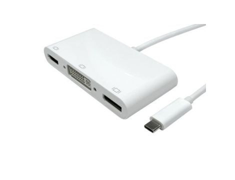 Adapter, do wyświetlaczy: 1, USB C, USB 3.1, DisplayPort, HDMI, VGA