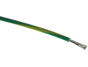 Jednożyłowy kabel sterowniczy CSA 1 mm, Maks. +70C 1000 V Zielony/Żółty, RS PRO