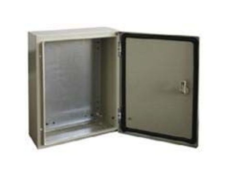 Szafka ścienna rozdzielcza RAL 7032, materiał: Stal, IP66, 600 x 700 x 200mm, RS PRO