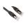Kabel kategorii 6, Czarny, Wtyk RJ45/męski RJ45dł.: 500mm, mat. koszulki: LSZH