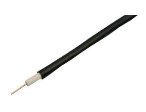 Kabel koncentryczny, 250m, RG6, Polichlorek winylu PVC, Czarny Bez zakończenia Bez zakończenia 250m, RS PRO Bez