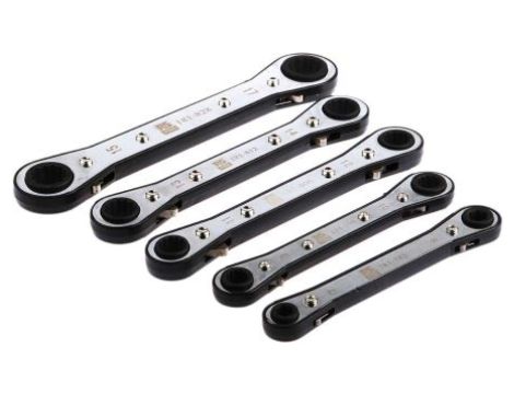 Zestaw narzędzi nastawnych 5 szt. Stal chromowo-wanadowa, RS PRO