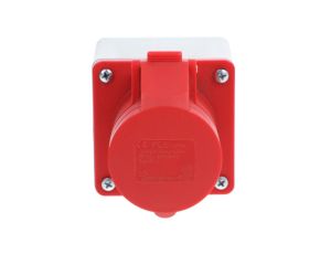 Gniazdo tablicowe z puszką natynkową 16A 4P 400V bez dławnic 80014-6