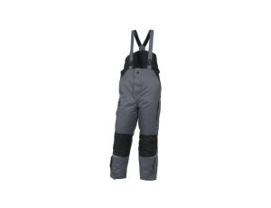 Ogrodniczki z poliestru oxford powlekanego poliuretanem kolor szary rozmiar 3XL CORP ICEBEGR3X