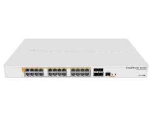 Switch 24x RJ45 1000Mb/s, 4x SFP+ MikroTik CRS328-24P-4S+RM