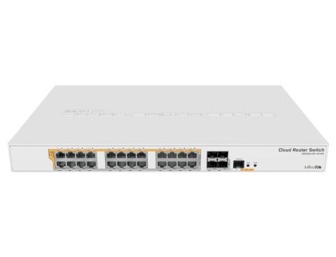 Switch 24x RJ45 1000Mb/s, 4x SFP+ MikroTik CRS328-24P-4S+RM