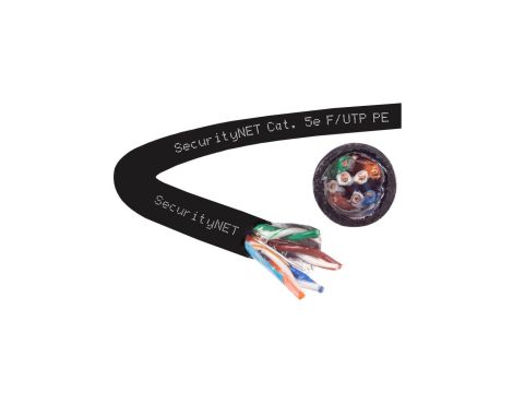 Kabel zewnętrzny żelowany FTPw kat.5e F/UTP 4x2x0,5 SecNet /500m/