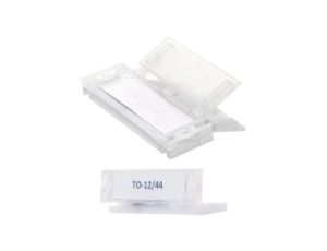 Tabliczki opisowe zamykane 12x44mm 10szt