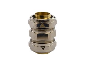 Łącznik metalowy prosty DN 20 do rur karbowanych Anaconda 20mm złączka z pierścieniem poliamidowym IP65