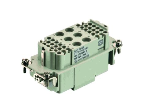 Złącze HAN prostokątne żeńskie 42pin 40A 690V 09380423101