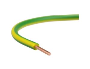 Przewód instalacyjny H07V-U / DY 1,5 750V żółto-zielony drut Elektrokabel /100m/