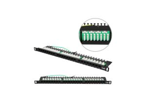 Patchpanel 24 porty Extralink CAT6 UTP 0,5U