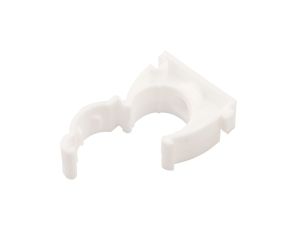 Uchwyt zamykany bezhalogenowy do rur gładkich UZHF 20 biały 68331 /100szt./