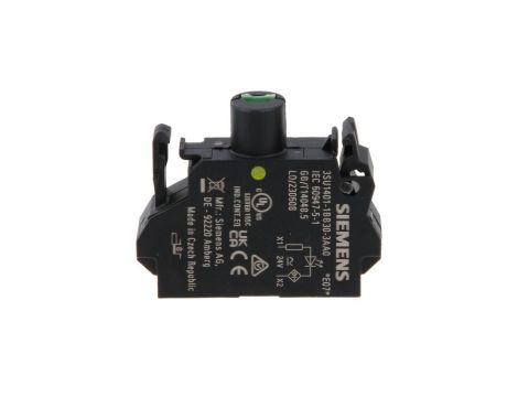 Oprawka blok LED żółty 24V AC-DC montaż czołowy przył sprężynowe SIRIUS ACT 3SU1401-1BB30-3AA0