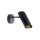 Kinkiet Futuro z regulowanym kloszem czarny na GU10 do nowoczesnego salonu LP-17001/1W BK Light Prestige