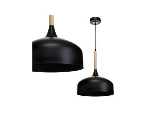 Lampa wisząca TAYLOR BLACK 1xE27 60W MLP6218 Milagro