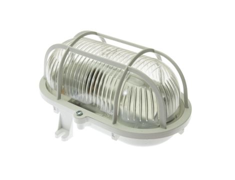 Oprawa kanałowa OWAL 100 E27 z siatką plastikową, klosz z poliwęglanu IP44 D.3155P