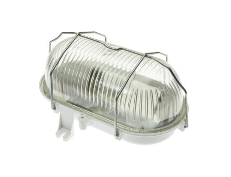 Oprawa kanałowa OWAL 60 E27 z siatką metalową, klosz z poliwęglanu IP44 D.3166P