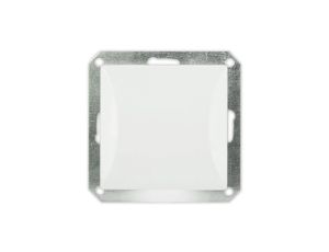 OPAL Wyłącznik pojedynczy do ramki przycisk podświetlany biały WP-1/S/m Op BI