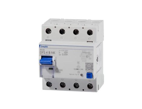 WYŁĄCZNIK DFS4 100-4/0,03-B NK RÓŻNICOWO-PRĄDOWY 3-FAZOWY 72164995