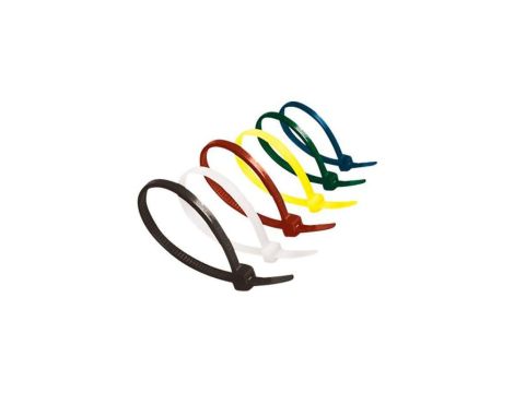 Opaska kablowa 150x3,6mm kolorowa 28302 /4x2+C2505szt./