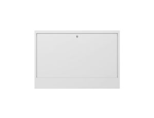 Szafka natynkowa ORN-5 do montażu rozdzielacza hydraulicznego na 12 obwodów grzewczych 845x121x580mm biała