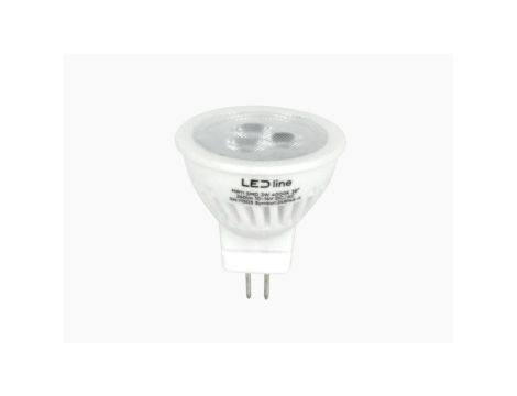 LED line PRIME żarówka LED MR11 3W 4000K barwa neutralna 330lm 10-14V AC/DC CERAMICZNA 38st 5 lat gwar.