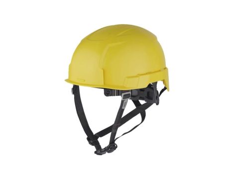 Kask ochronny przemysłowy do pracy na wysokościach niewentylowany, żółty BOLT™200 MILWAUKEE