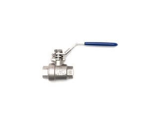 Zawór kulowy gwintowany Flowmatik R 1 1/2 GW PN63, 2-elementowy z blokadą, stal nierdzewna 316, PTFE