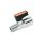 Zawór kulowy Ghilux mini R 1/4 GZ - R 1/8 GW, PN20, gwintowany, mosiądz niklowany, PTFE/NBR