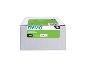 Taśma DYMO D1 12mm x 7m czarny/ biały PACK /10szt./