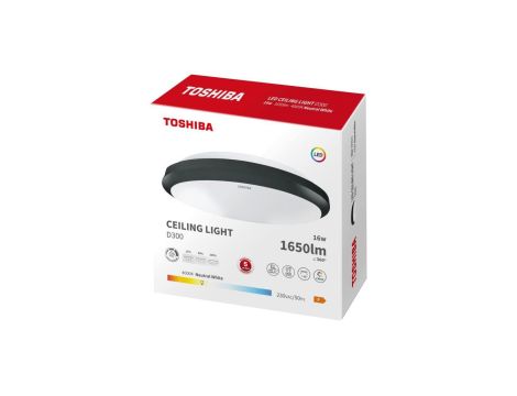 TOSHIBA LED CEILING 30 16W 4000K 3BRIGHT (B)